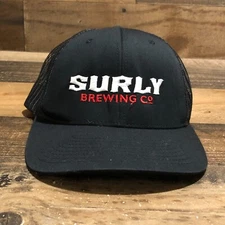 Surly Hat Snapback Trucker Cap Mens Black Minnesota Brewing Company Beer READ