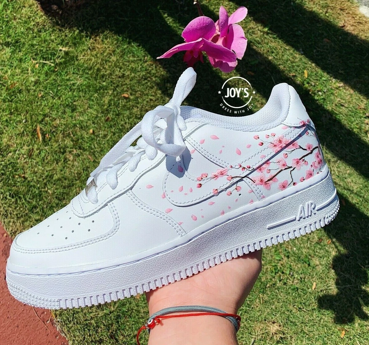 Dripping Blue Custom Air Force 1 Sneakers with Butterflies. Low, Mid & –  JOY'S