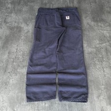 Vintage Y2K Carhartt Style Faded Navy Made In USA Carpenter Pants