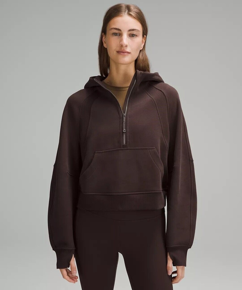 NEW LULULEMON Scuba Oversized Half-Zip Hoodie Size XS/S Espresso
