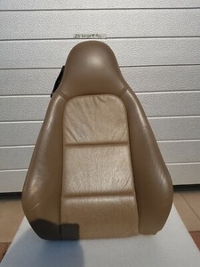 BMW Z3 Bei Fahrer Sitz Oberteil Leder beige Rücken Lehne Polster Teil + Bezug