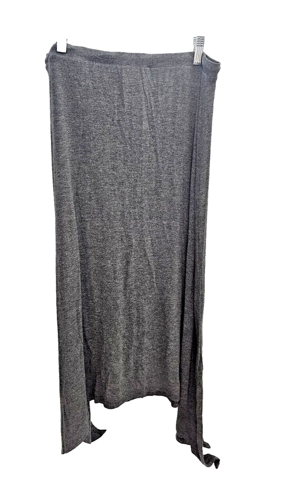 Falda BOBEAU Para Mujer Mediana Camiseta Falda Gris Elastizada Foto 3 de 4