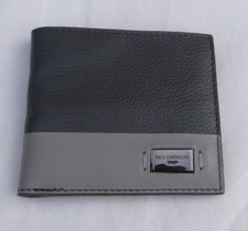 Paul Costelloe Mens Grey Leather Wallet