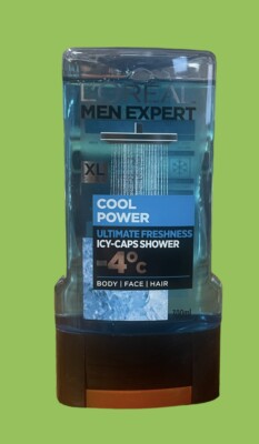 L'Oreal Paris Men Cool Power ULTIMATE ICY-CAPS Shower Gel Body,Face,Hair 300 ml