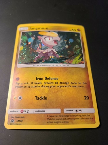 Pokémon Card - Jangmo-o - SM40  - Holo - Sun and Moon Promo NM  p3