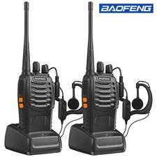 2Pcs Baofeng BF-888S UHF Transceiver CTCSS Two-way Radio 16Channel Walkie Talkie