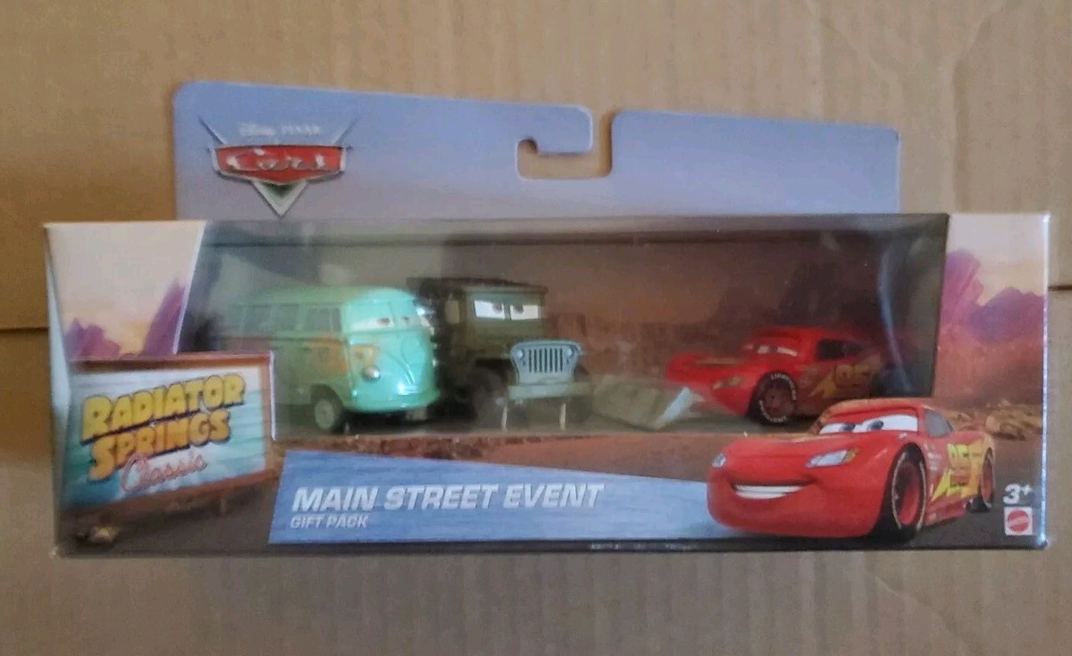 MATTEL カーズ　MAIN STREET EVENT GIFT PACK Disney Cars 3 Pack Radiator Springs Classics FILLMORE SARGE SHOVEL