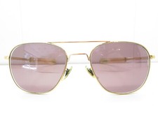 AMERICAN OPTICAL AO AVIATOR EYEGLASSES FRAMES pilot engineer 56-22-140 98518