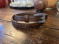 Tribal James Reid ltd style Sterling Silver petite Belt Buckle Set 35-38-1     