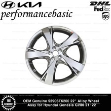 OEM Genuine 52906T6200 22" Alloy Wheel Assy for Hyundai Genesis GV80 21-22