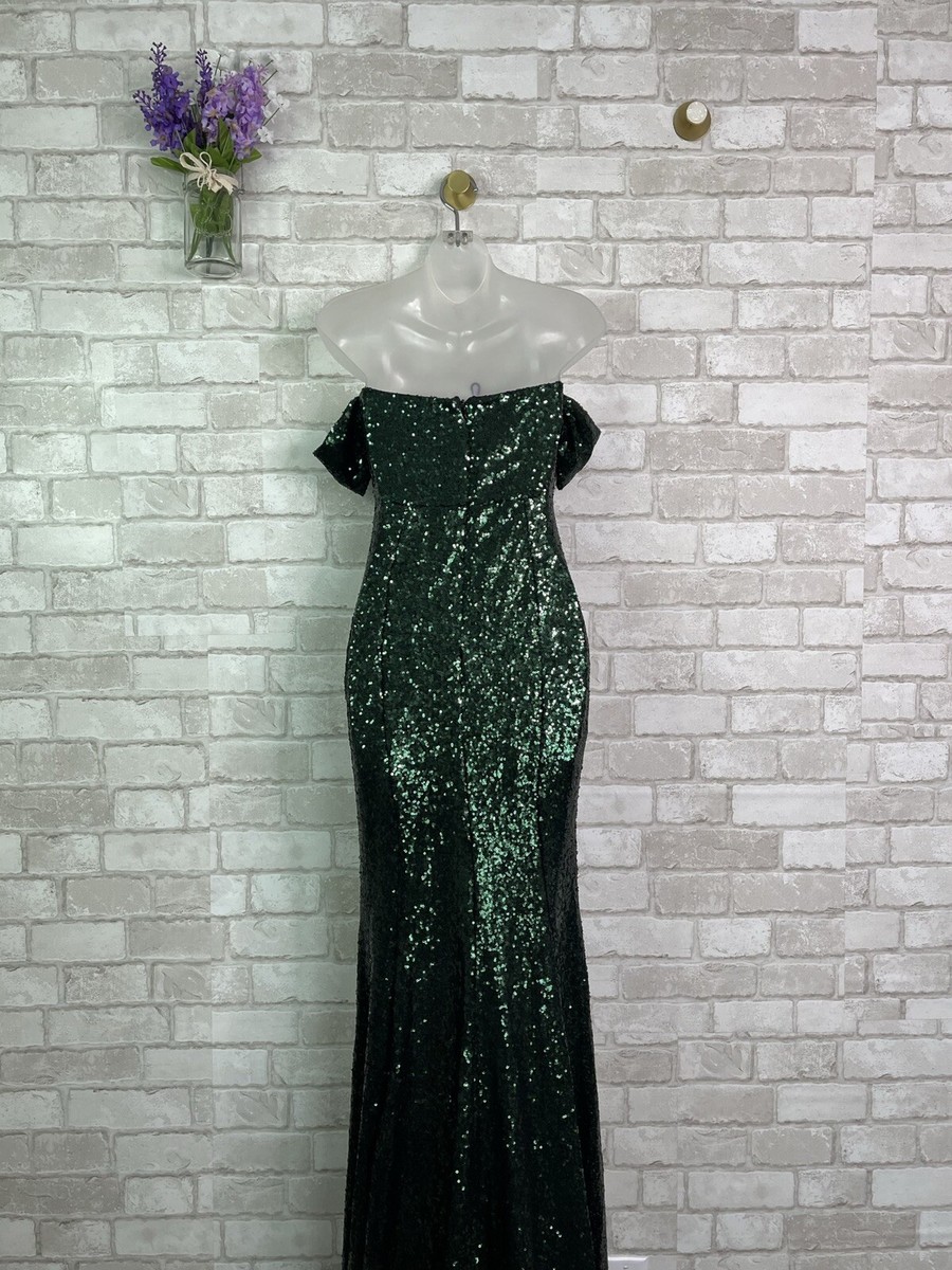 knee length dresses for ladies Mermaid Sweetheart Long Sleeve Green Sequin Dress main image 1