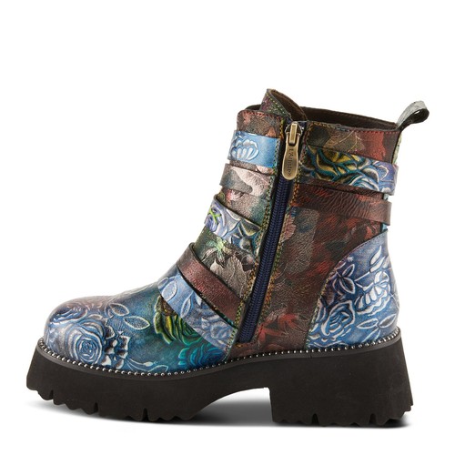 LARTISTE ROSALEEN Boots Blue Multi New - Picture 2 of 7