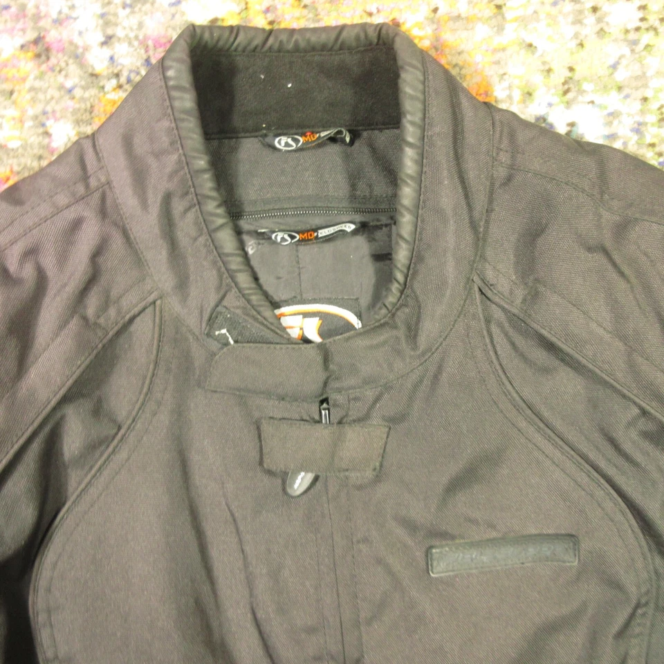 First Gear Motorcycle Jacket Mens XL Blue Padded Hypertex Vented MESH-TEX 3.0 - Image 4 of 4