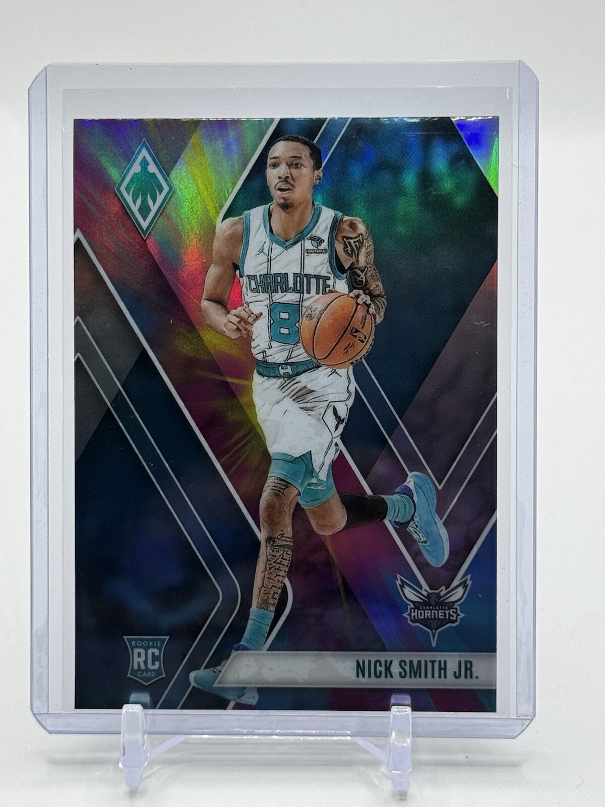 2023-24 Panini Phoenix Color Burst SP Nick Smith Jr. Hornets Rc #255