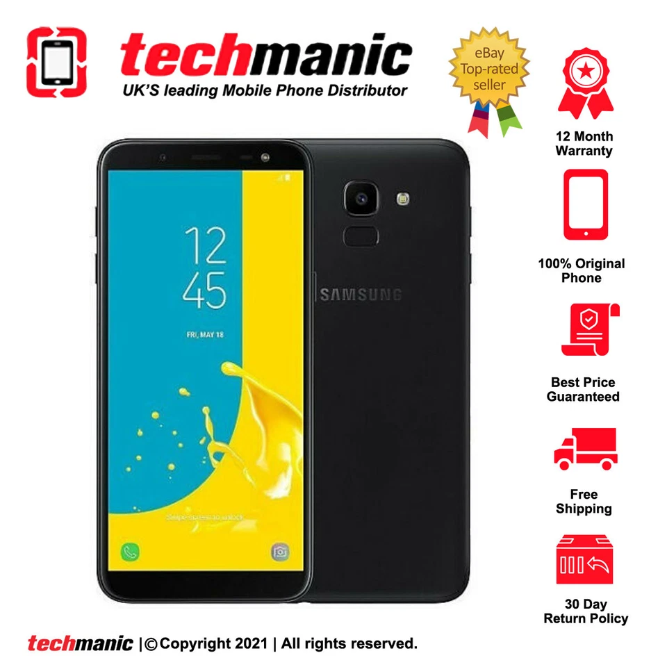 Samsung Galaxy J6 SM-J600 (Unlocked) Android - Screen Cracked