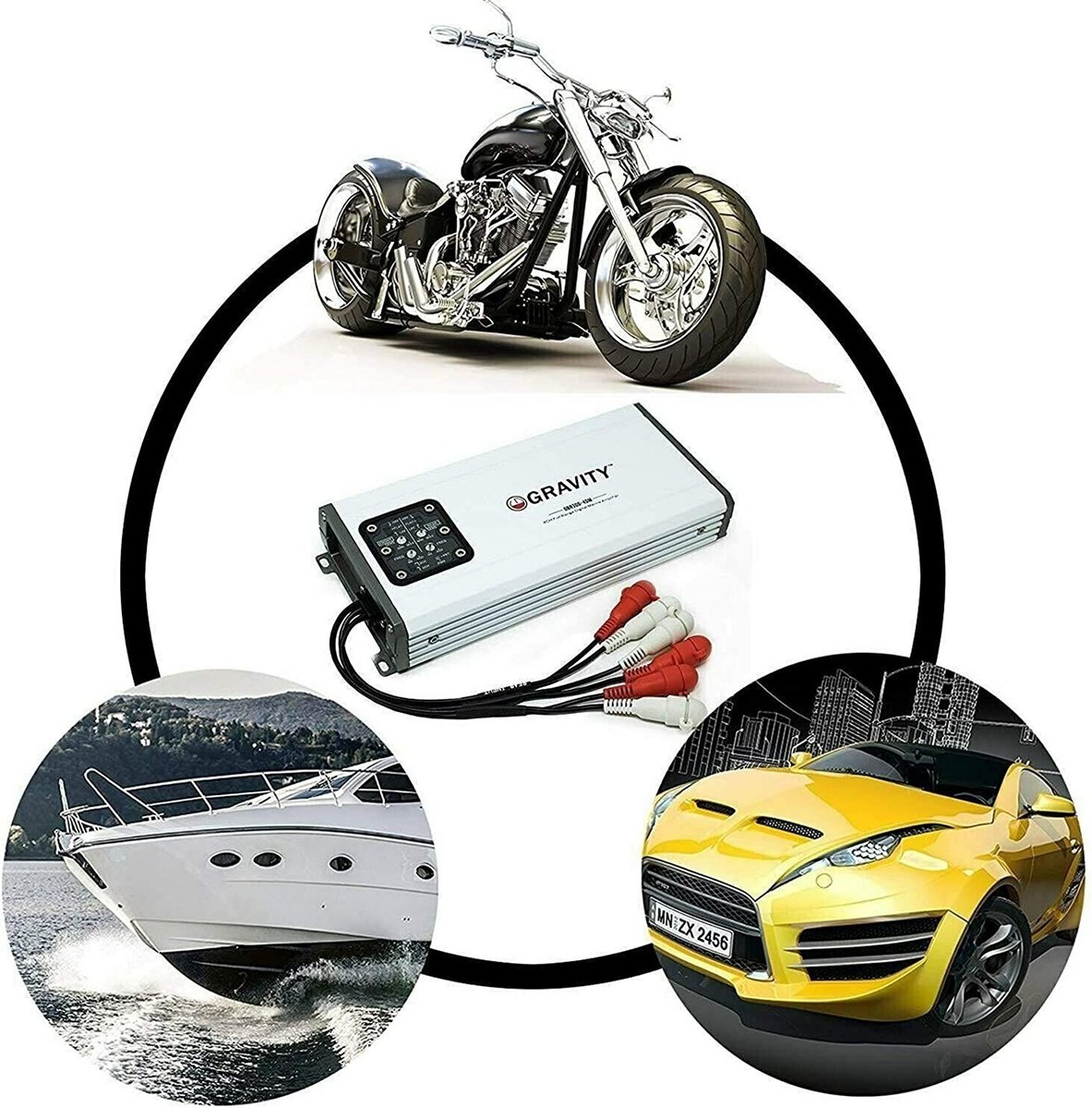 m.t Gravity 600Watt RMS 4Channel MOTORCYCLE MARINE BOAT RZR/ATV