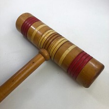 1950s Sears Croquet VINTAGE WOODEN Replacement Mallets End Stakes -- YOU CHOOSE