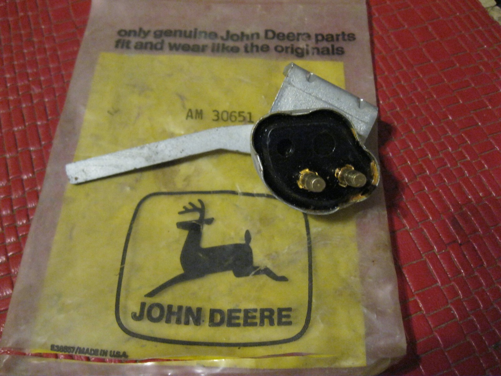 NOS John Deere neutral safety switch, tractors, mowers, pickers, strippers eBay