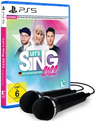 Lets Sing 2022 mit deutschen Hits (+ 2 MICS) (PS5) (NEU) Deutsche Verpackung