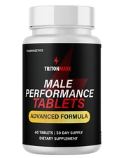 Triton Maxx for Men Max Strength Formula Vitamin Supplement - 60 Tablets