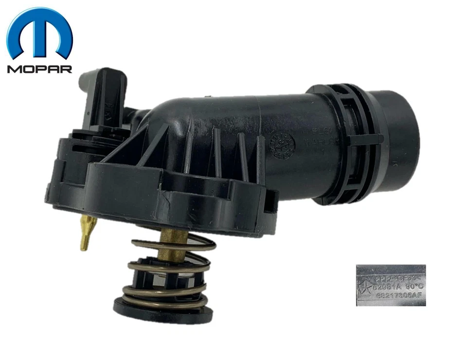 Carcasa termostato Mopar 68217305AF para Chrysler Pacifica Voyager 2017-20 Foto 4 de 4