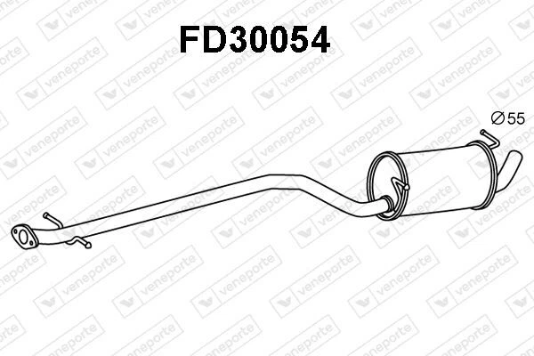 SILENCIEUX AVANT FORD TRANSIT CONNECT 1.8 DI,1.8 TDCI - Photo 2/2