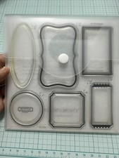 Close to My Heart CTMH-1524 FRAME IT UP FLAIR Clear Stamp set SQUARE CIRCLE OVAL