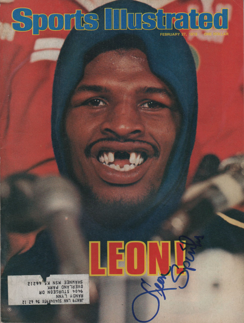 Neon Leon Spinks Boxing Heavyweight SIGNED Sports Illustrated 2/27
