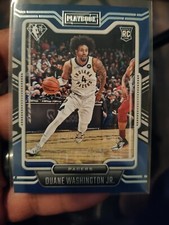 Duane Washington Jr Panini Chronicles Blue Parallel Playbook Rookie Card