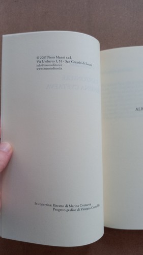 LIBRO Poesie CANZONIERE PER MARINA CVETAEVA Stefano Serri 2007 Manni. - Picture 3 of 9