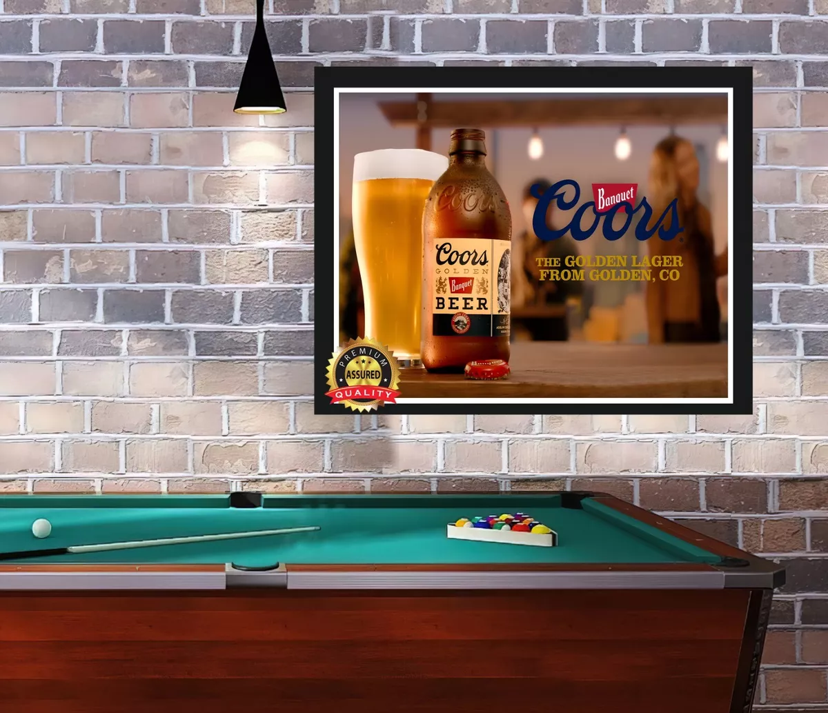 Coors Banquet Beer The Golden Lager Metal Sign 11 x 14 eBay