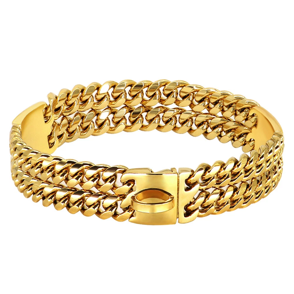 Heavy Duty Pet Dog Choke Collar Double Chain Stainless Steel Necklace Cuban Link
Opens in a new wind