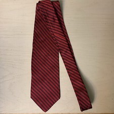 Vintage Brooks Brothers Red Striped Tie Made In USA