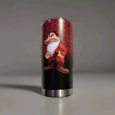 Snow White GRUMPY STAINLESS STEEL Tumbler 20 OZ Hot Cold Disney