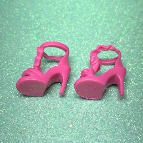 Barbie Doll Shoes High Heels Formal Model Muse Barbie Basics Silkstone Pink - Picture 5 of 5