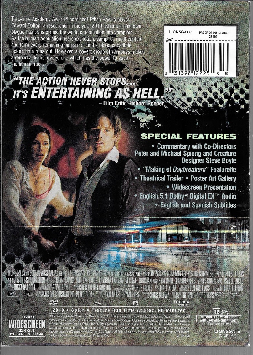 Lionsgate Daybreakers, 2009 Vampire Film, Ethan Hawke, William