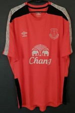 MENS UMBRO FC EVERTON TRAINING SOCCER FOOTBALL SHIRT JERSEY MAILLOT SIZE 2XL XXL