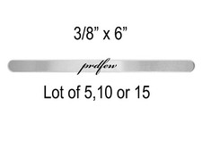 Wholesale Lot 5,10 pcs 3/8" x 6" Bulk Aluminum Bracelet Blanks for Hand Stamping