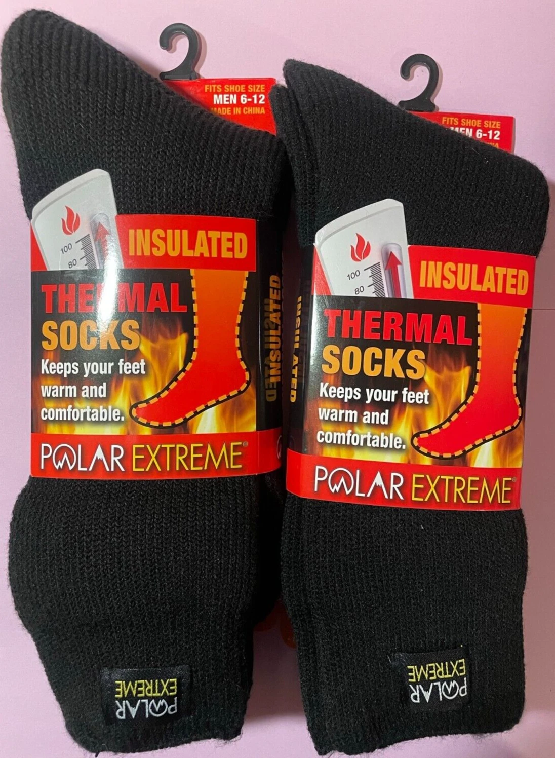 2 Pairs !!! Polar Extreme INSULATED Thermal Men's Socks 6-12 Shoe Sz WONDERFUL
Opens in a new window