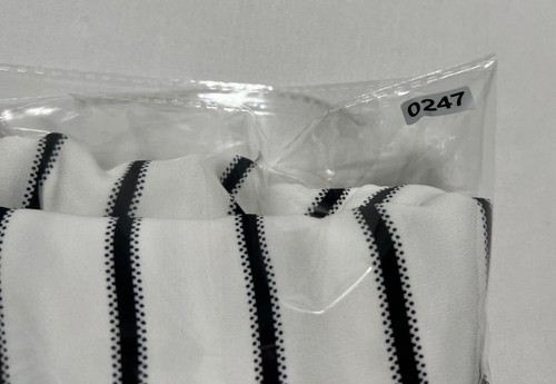 Forever 21 Contemporary Women White Casual Dress Sz Large Striped - Picture 8 of 8