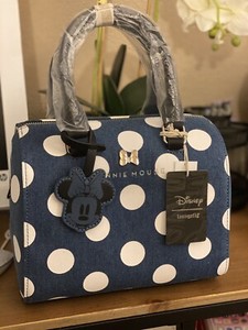 loungefly denim minnie backpack