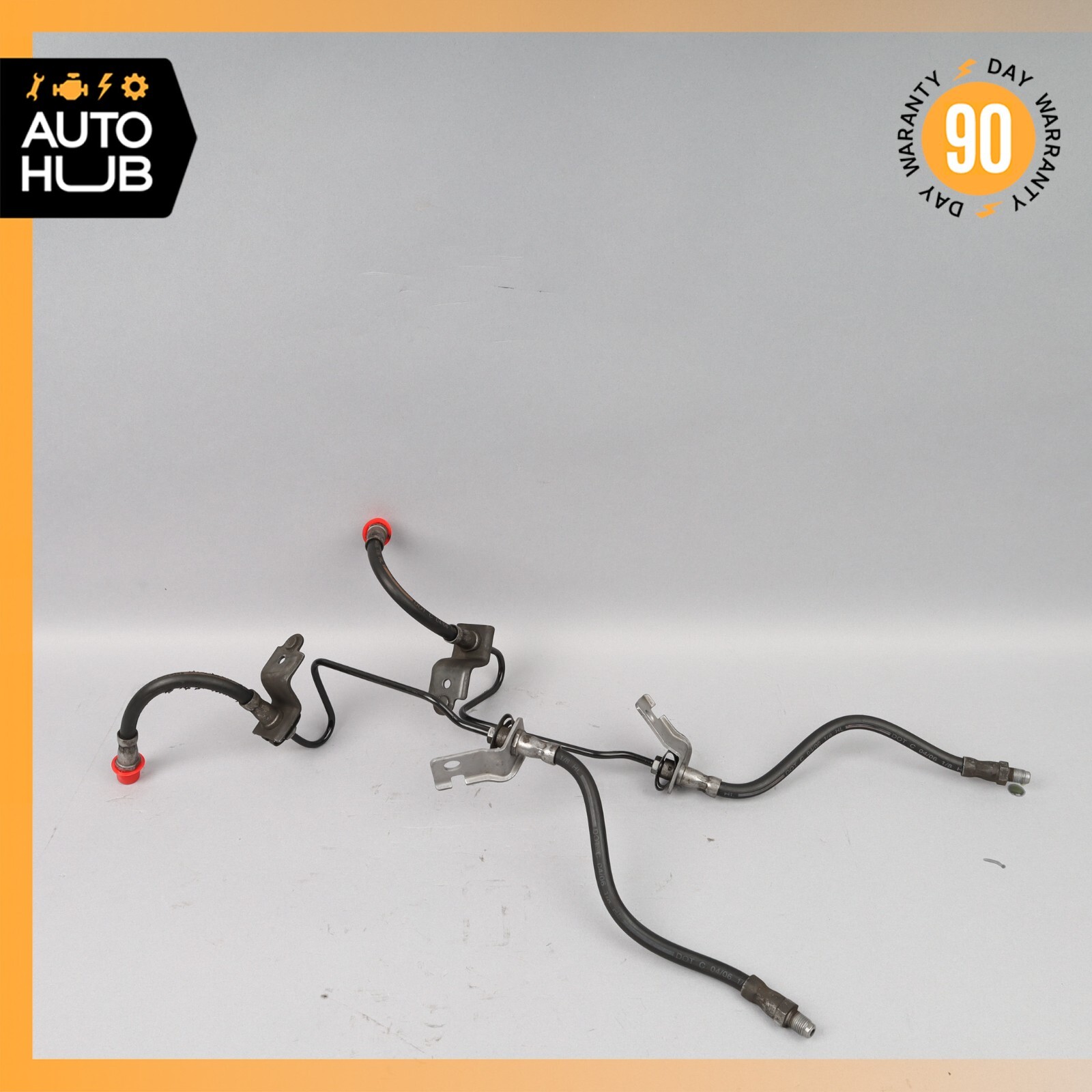 03-13 Bentley Continental GT Rear Left & Right Brake Hose pipe Line Set OEM