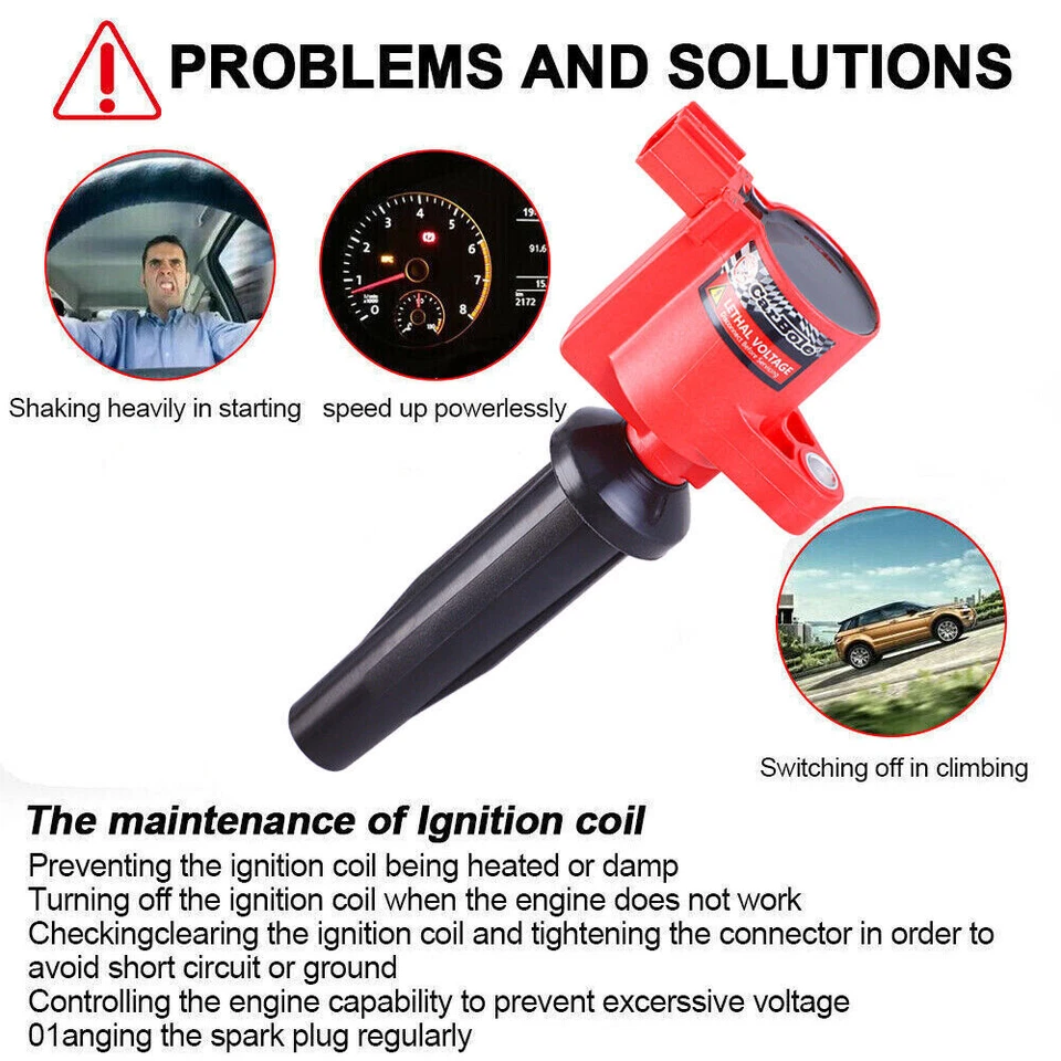 Bobinas de ignição 4 peças para Ford Escape 2004 2005 Mazda 3 2.3L 2005 2006 2007 2008 - Imagem 2 de 4