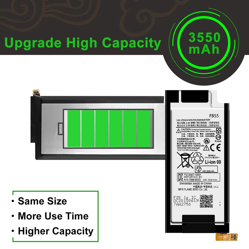 Nueva Batería FB55 Para Motorola Droid Turbo 2 XT1585 / Moto X Force XT1581 3550mAh Foto 4 de 4