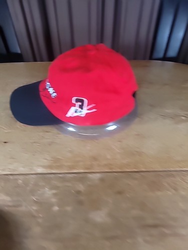 Team Penske Hat Red Strap Back IndyCar Castroneves #3 Hornish#6 Signed Cap - Picture 3 of 8