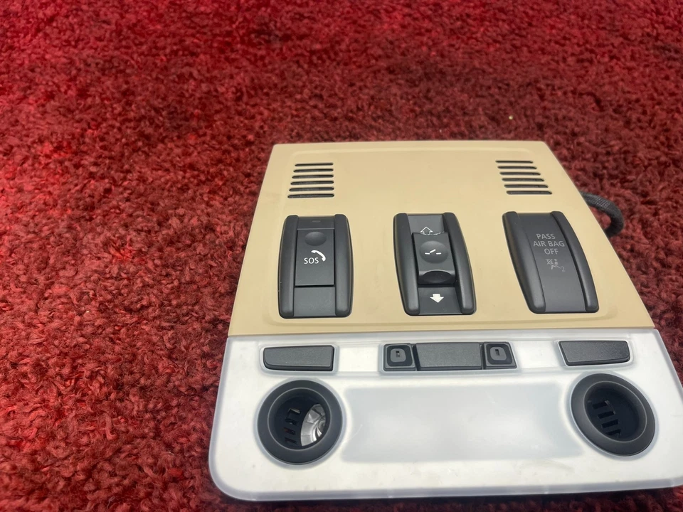 BMW E90 E92 E82 DOMO DELANTERO SUPERIOR LUZ LECTURA SENSOR DE MOVIMIENTO BEIGE OEM 119K Foto 3 de 4