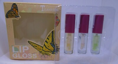  Lip Gloss Set of 3 Clear Teayason Fashion option