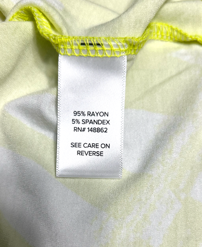 Camicetta manica corta top stampa foglia di palma verde lime Torrid 2X resort sulla spiaggia - Foto 10 di 11