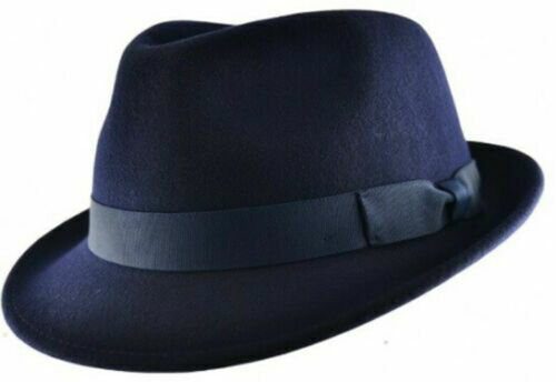 Mens Waterproof Trilby Hat Crushable Handmade With Grosgrain Band 100% Wool - Picture 7 of 30