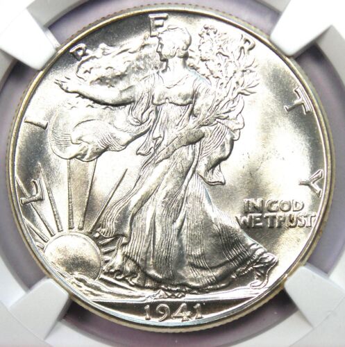 1941-D Walking Liberty Half Dollar 50C - NGC MS67+ Plus Grade - $2,750 Value!